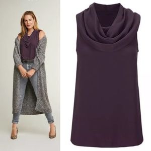 cabi #3978 Surround Top Sleeveless Blouse Size L